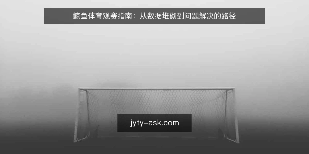 鲸鱼体育观赛指南：从数据堆砌到问题解决的路径 — 观赛数据入口的常见困境 配图